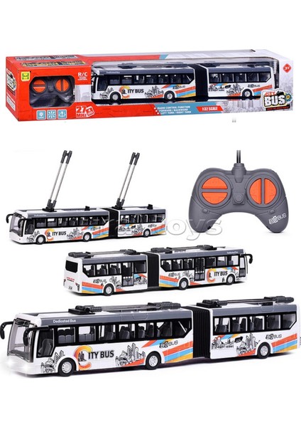 Şarjlı Uzaktan Kumandalı Full Fonksiyon Körüklü Oyuncak Otobüs 38 cm fiyatları