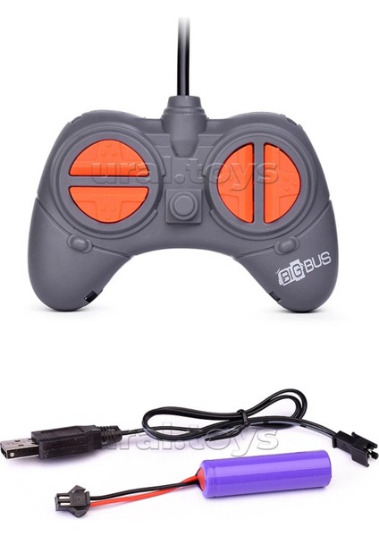 Şarjlı Uzaktan Kumandalı Full Fonksiyon Körüklü Oyuncak Otobüs 38 cm