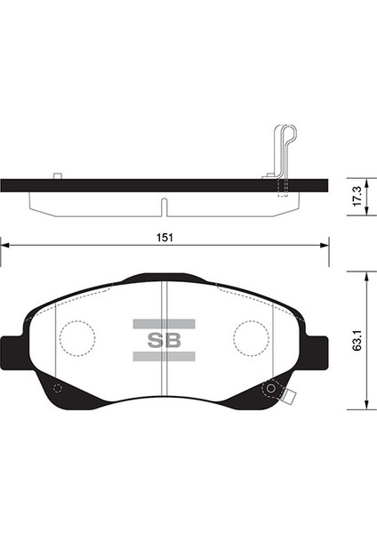 Sangsın SP1576 Ön Fren Balata Toyota Avensıs 2.0l 1AZ-FE 1AZFSE AZT250 03-08 / Avensıs 1.6l 3zzfe Vvti ZZT250 03-08 / Verso 2.2l 2ADFTV AUR10 04-09 0446505130-0446505131-0446505220