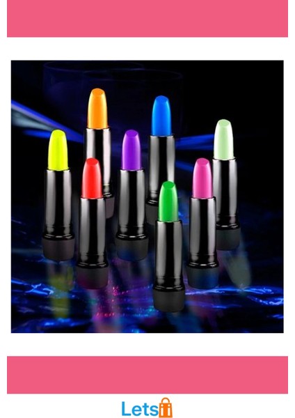 Karanlıkta Parlayan Neon Ruj 6 Renkli Set fırsatları
