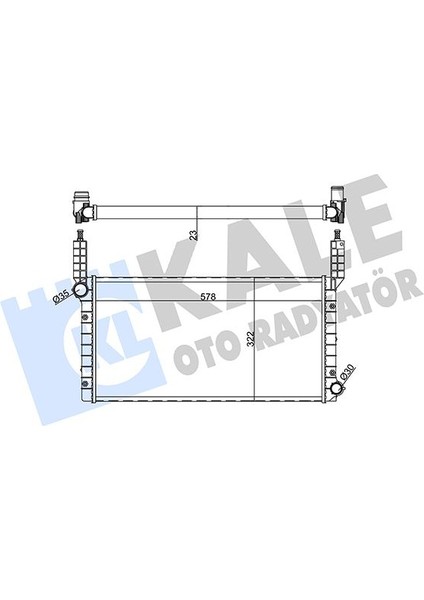 351225 Radyatör Doblo 1.2ı 01-> 46803028-K46749000-K46803028