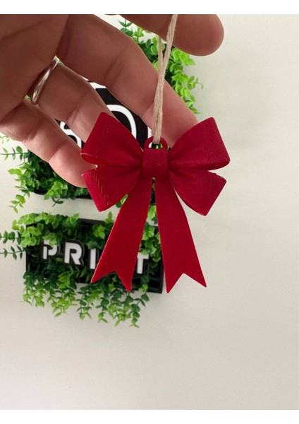 Elegant Christmas Bow – 3D Baskı Dekoratif Yılbaşı Fiyonk (2’li Set) fiyatları