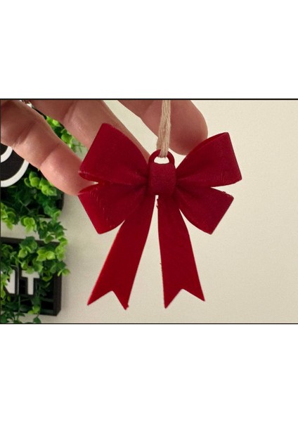 Elegant Christmas Bow – 3D Baskı Dekoratif Yılbaşı Fiyonk (2’li Set) modelleri