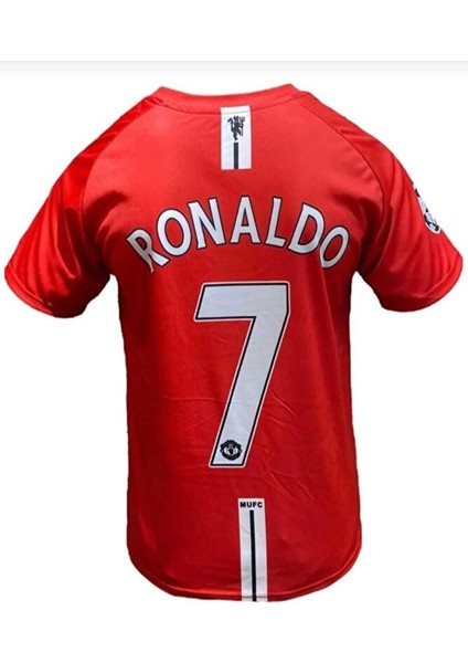 Ronaldo Kırmızı Retro Forması Kısa Kol