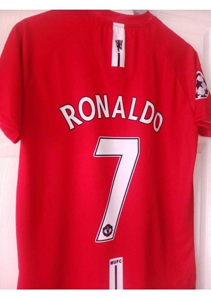 Ronaldo Kırmızı Retro Forması Kısa Kol fırsatları