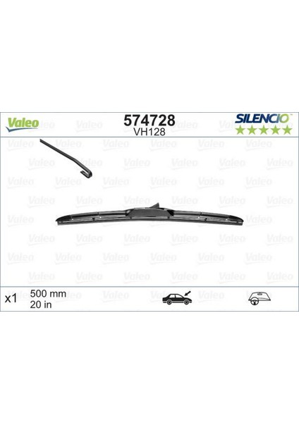 Techmrt Valeo Silencio Hibrid VM128 X1 500 mm