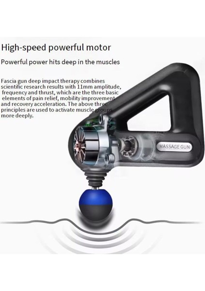 Profesyonel Derin Doku Masaj Tabancası - 12 Başlıklı Kas Gevşetici fırsatları