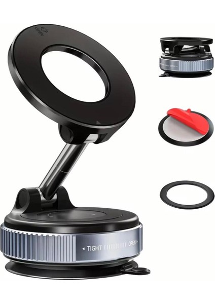 Manyetik Vakumlu Araç Içi Telefon Tutucu - 360 Derece Dönebilen Ayaklı modelleri