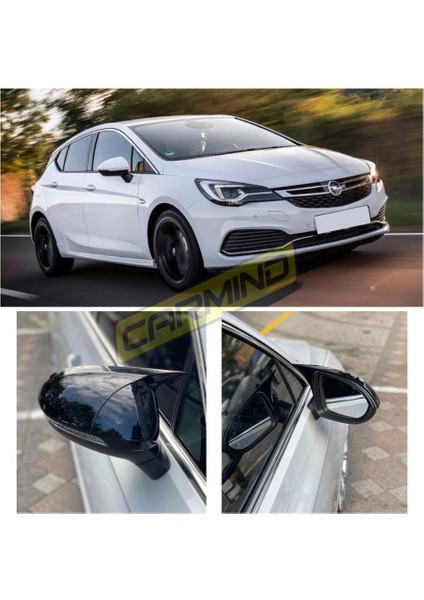 Opel Astra K Batman Yarasa Ayna Kapağı Piano Black 2016-