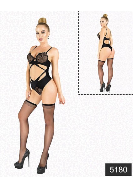 Dantelli Balenli Fantezi Body