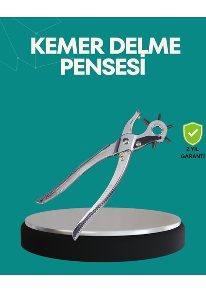 Deri Delme Pensesi 6 Uçlu Ayarlanabilir Kemer Delme Aleti Profesyonel Kullanım