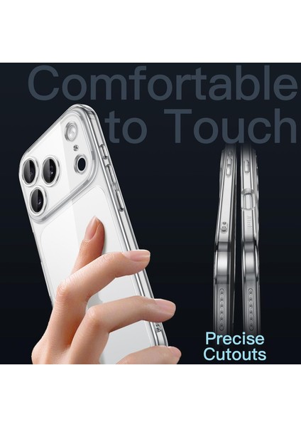 iPhone 17 Pro Max Uyumlu Şeffaf Kılıf Kamera Korumalı Kılıf Ince Kılıf Silikon Kılıf - Şeffaf modelleri