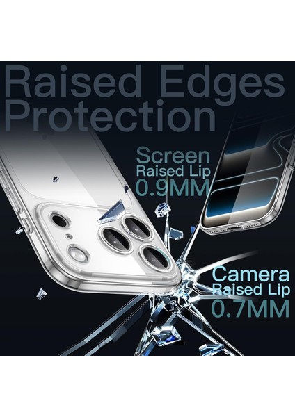iPhone 17 Pro Max Uyumlu Şeffaf Kılıf Kamera Korumalı Kılıf Ince Kılıf Silikon Kılıf - Şeffaf fırsatları