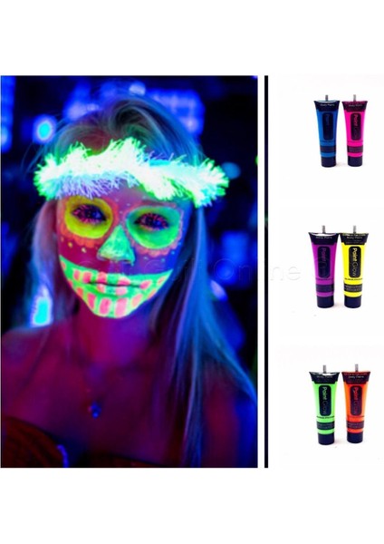 Glow Stick Boya Fosforlu Krem Boya 12 Adet