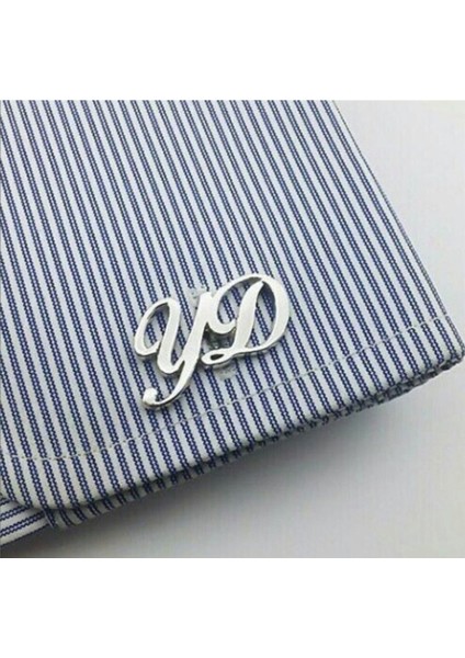 Majisküllü Italik Iki Harf Kol Düğmesi