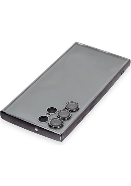 Samsung Galaxy S22 Ultra Kılıf Lensli Silikon - Siyah fırsatları