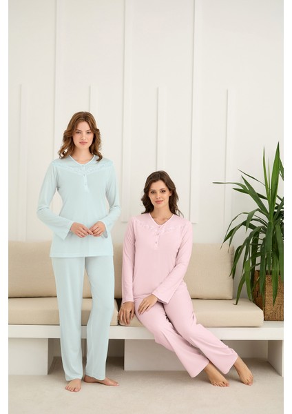 Kadın Uzun Kollu Pijama Takımı