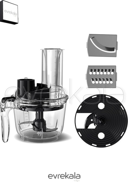 Güçlü 1200 W Mutfak Robotu, 1.7 Lt Kapasite, Gri Renk, Yeni Seri, Yetkili Satıcı indirimleri