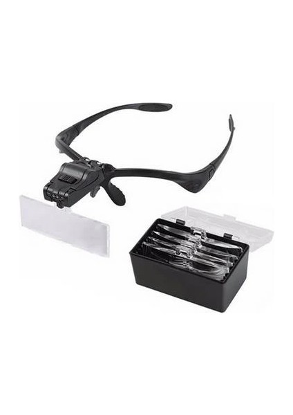 Işıklı Gözlük Büyüteç 5 Farklı Lens 9892B fiyatları