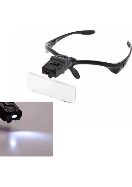 Işıklı Gözlük Büyüteç 5 Farklı Lens 9892B fırsatları