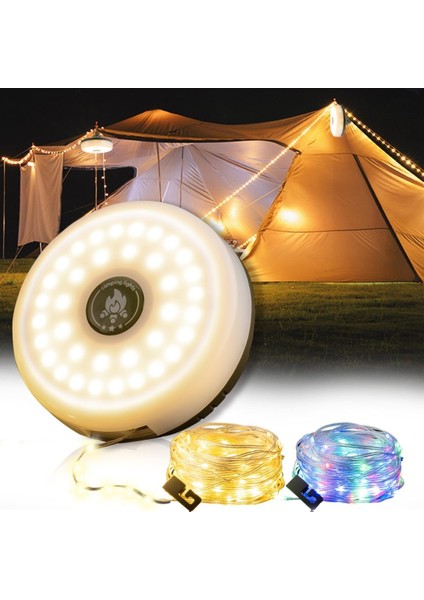 Güneş Enerjili Makara LED Kamp Lambası