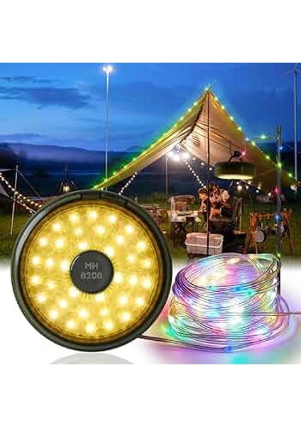 Güneş Enerjili Makara LED Kamp Lambası