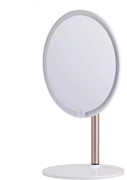 Dokunmatik LED Işıklı Yuvarlak 180° Ayarlanabilir 3 Farklı Renk LED Masa Aynası modelleri