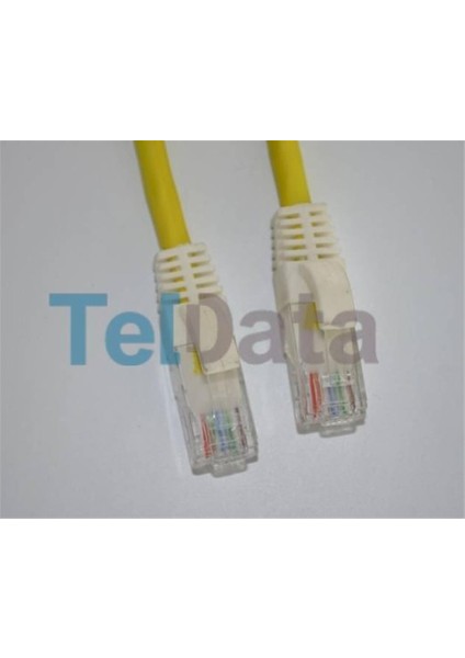 Teldata TLD-030YY Cat6 0.30MT Sarı Utp Patch Kablo