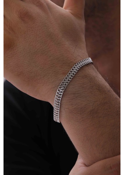 Kılçık Desenli Çelik Erkek Bileklik fiyatları