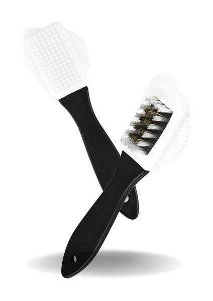 Çift Taraflı Pratik Taşınabilir Süet Nubuk Deri Çizme Bot Ayakkabı Temizleme Bakım Fırçası