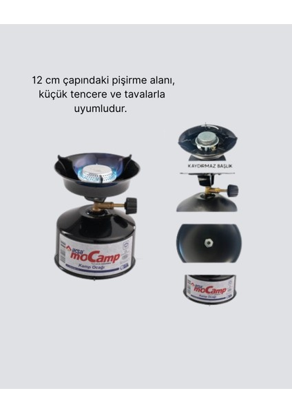 Outdoor Kamp Ocağı Gazlı Taşınabilir Pişirme Seti Üç Ayaklı Denge Aparatlı modelleri