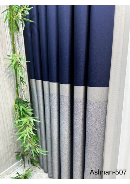 Nivemeshome Aslıhan Lacivert FT632116 V-507 1/3 Sık Pile Fon Perde Apm fiyatları