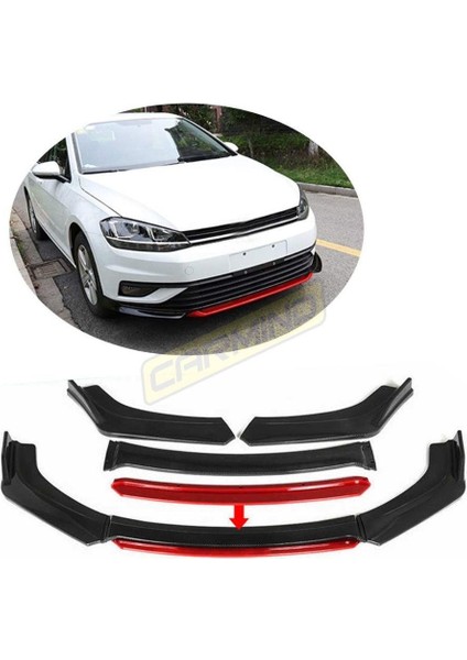 Volkswagen Golf 7.5 Ön Tampon Altı Lip 4 Parça 2017-2020