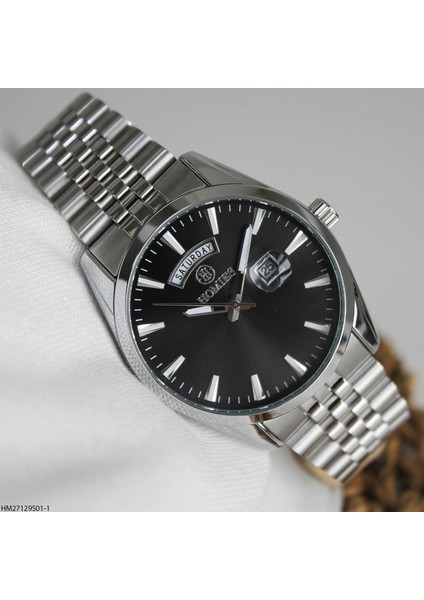 HM27129S01-1 Çelik Kordonlu Erkek Kol Saati