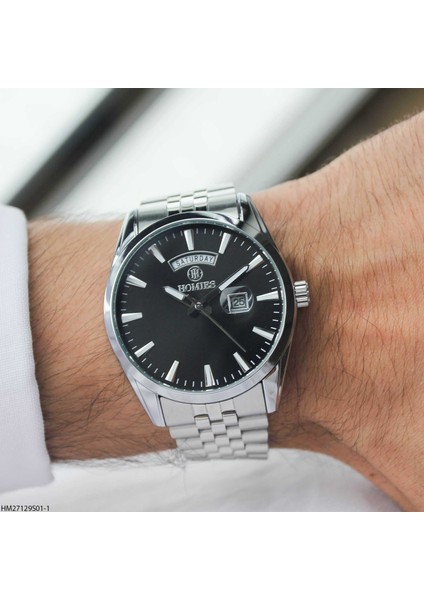 HM27129S01-1 Çelik Kordonlu Erkek Kol Saati modelleri