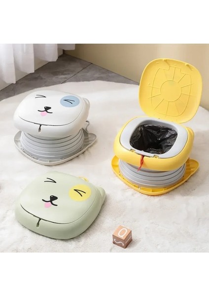 Katlanabilir Çocuk Lazımlığı Taşınabilir Güvenli, Konforlu ve Hijyenik Sızdırmaz Portatif Çocuk Tuvaleti Karikatür Tasarım, Seyahat ve Kamp Için Ideal Katlanabilir Desenli Katlanabilir fırsatları