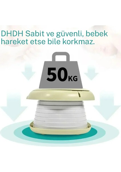 Katlanabilir Çocuk Lazımlığı Taşınabilir Güvenli, Konforlu ve Hijyenik Sızdırmaz Portatif Çocuk Tuvaleti Karikatür Tasarım, Seyahat ve Kamp Için Ideal Katlanabilir Desenli Katlanabilir