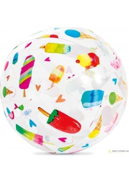 Şeffaf Sevimli Desenli Top 51 cm fiyatları