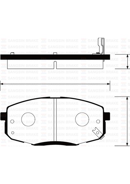 Sangsın SP1240 Ön Fren Balata Hyundaı I30 1.6l D4FB Crdi Dizel 07-11 / 1.4l 1.6l Benzinli 08-> / Kıa Cerato 1.6l Benzinli 10-> / Ceed 1.4l 1.6l Benzinli 07-> 581011HA10-581011HA20-581012LA00