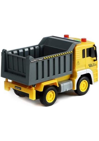 Kumandalı Pilli Işıklı 1:20 Ölçek Sesli Eğitici Oyuncak Damperli Kamyon Araba modelleri