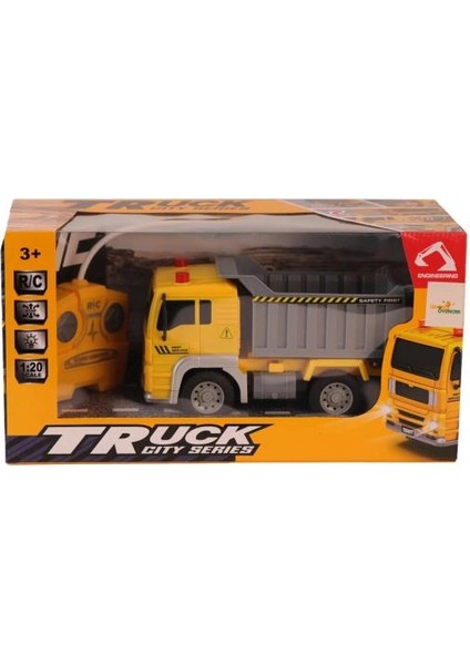Kumandalı Pilli Işıklı 1:20 Ölçek Sesli Eğitici Oyuncak Damperli Kamyon Araba indirimleri