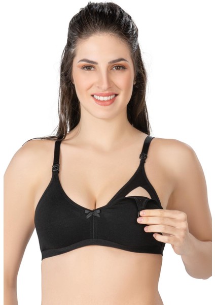 Siyah Mı Emay 1421 Modal Cotton Emzirme Sütyen