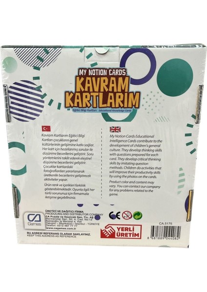 Ca Games Kavram Kartları CA.5175 fiyatları