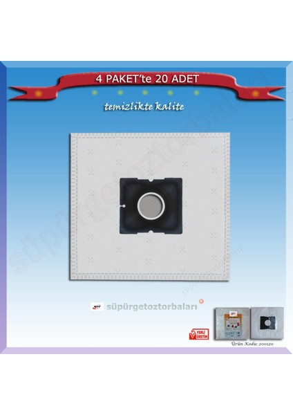 Komple 20 Adet Beyaz Süpürge Toz Torbası Seti, Uyumlu ve Kaliteli fiyatları