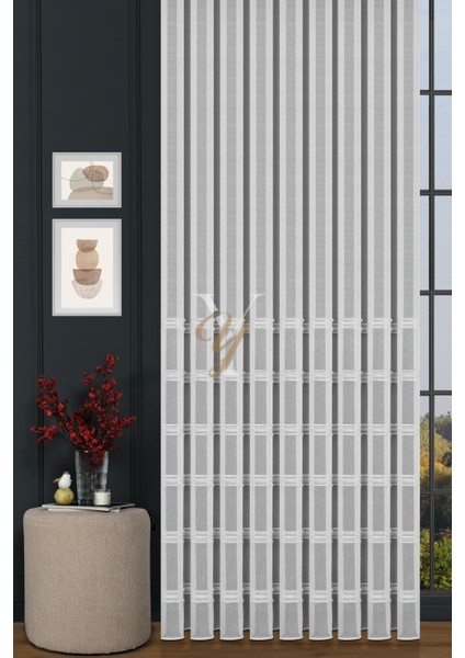 9205 Tül Perde V-02 Gümüş fiyatları