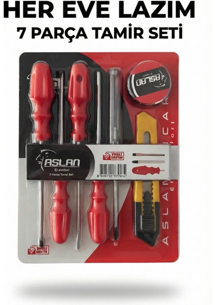 7 Parça Çok Amaçlı Tamir Tornavida Seti