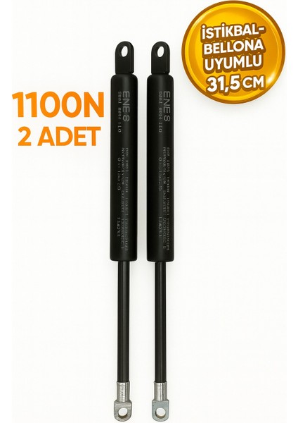 Baza Amortisörü Baza Pistonu 31,5cm 1100N 2 Adet (Istikbal-Bellona Uyumlu)