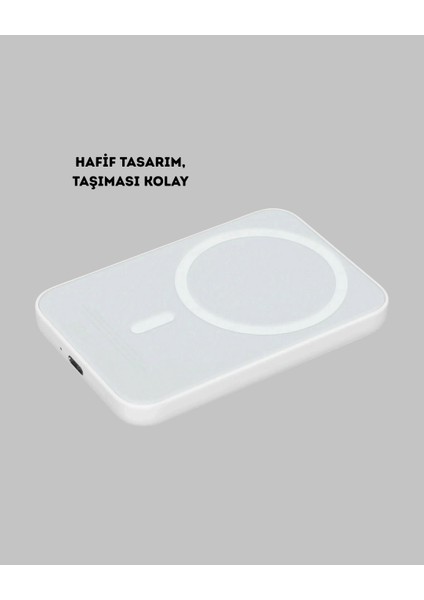Bfs Magsafe Uyumlu Kablosuz Powerbank – Güçlü Mıknatıs, Hızlı Şarj, Kompakt Tasarım fırsatları