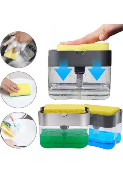 Pompalı Sünger Hazneli Sıvı Sabunluk 380 ml