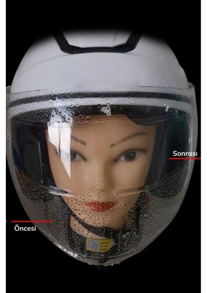 Buğu Önleyici Motosiklet Kaskı Vizörü Su Geçirmez Dayanıklı Çizik Koruma Lens Filmi modelleri